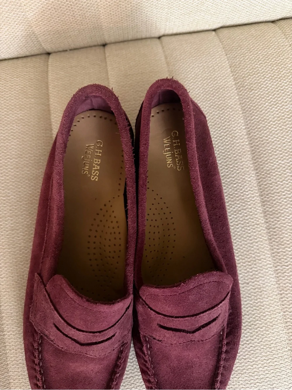 GH Bass Weejuns penny loafers in chocolate brown